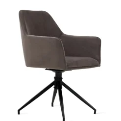 Draaibare Eetkamerstoel Tiernan Grijs
