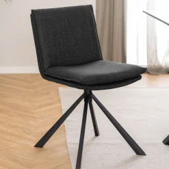 Draaibare Eetkamerstoel Ulf Donkergrijs