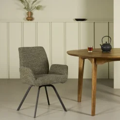 Draaibare Eetkamerstoel Vana Groen