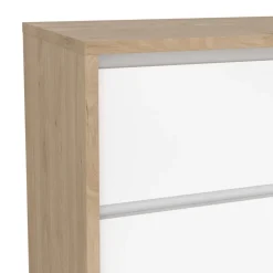 Dressoir Atlanta Eiken / Hoogglans Wit - 119x84x48 cm