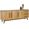 Dressoir Batenburg Naturel - 210x80x45 cm