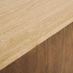 Dressoir Liam Bruin / Marmer - 180x80x45 cm