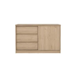 Dressoir Luna Eiken - 119x76x50 cm