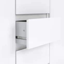 Dressoir Luna Hoogglans Wit - 121x91x50 cm