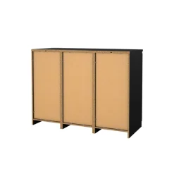 Dressoir Luna Zwart - 121x91x50 cm