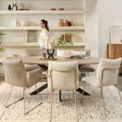 Eetkamerbank Trondheim Taupe - 180 cm