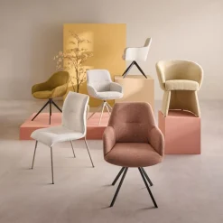 Eetkamerstoel Selnass Roze