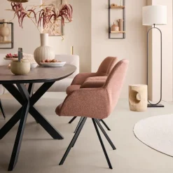 Eetkamerstoel Selnass Roze