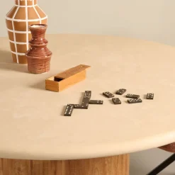 Eettafel Doble Naturel - Ø 130 cm