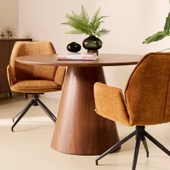 Eettafel Eli Walnoot - Ø 120 cm