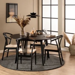 Eettafel Guss Zwart - Ø 140 cm