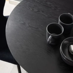Eettafel Heeze - Ø 80 cm Zwart