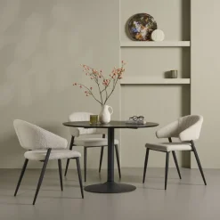 Eettafel Heeze Zwart - Ø 110 cm