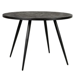 Eettafel Helsinge Zwart - Ø 130 cm