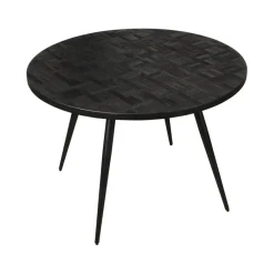 Eettafel Helsinge Zwart - Ø 130 cm