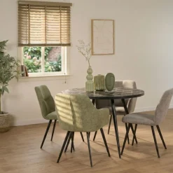 Eettafel Helsinge Zwart - Ø 130 cm