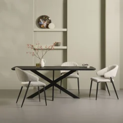 Eettafel Holendrecht Zwart - 200x100 cm