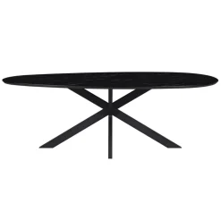 Eettafel Nyborg Zwart - 225x115 cm
