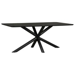 Eettafel Nyborg Zwart - 190x95 cm