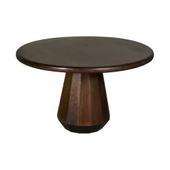 Eettafel Rijsel Walnootbruin - Ø 130 cm