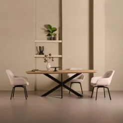 Eettafel Viborg Naturel - 220x100 cm