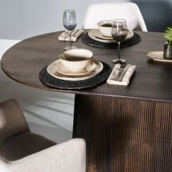 Eettafel Viktor Donkerbruin - 180x100 cm