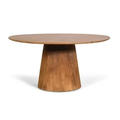 Eettafel Viktor Lichtbruin - Ø 120 cm