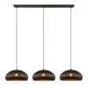 Hanglamp Cabot Zwart - 3 x E27 -  150 cm breed