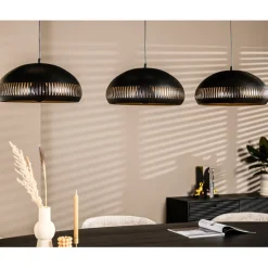 Hanglamp Cabot Zwart - 3 x E27 -  150 cm breed