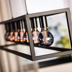 Hanglamp Eric Zwart - 7 x E27 - 168 cm breed