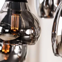 Hanglamp Oriel Zwart - 6 x E27 - Ø 45 cm