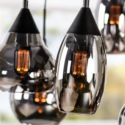 Hanglamp Oriel Zwart - 6 x E27 - Ø 45 cm