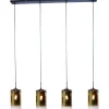 Hanglamp Yvet Goud - 4 x E27 - 120 cm breed