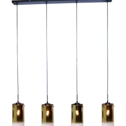 Hanglamp Yvet Goud - 4 x E27 - 120 cm breed