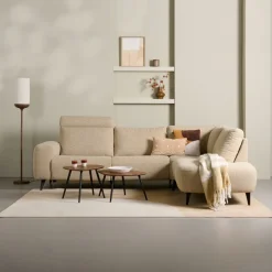 Hoekbank Axel Rechts Beige