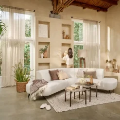 Hoekbank Dublin Crème