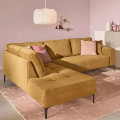 Hoekbank Stegen Links Mosterdgeel