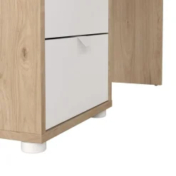 Hoekbureau Bram Eiken / Wit - 150x76x100 cm