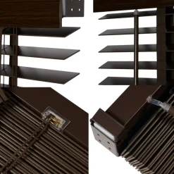 Houten Jaloezie Bruin - 80x210 cm