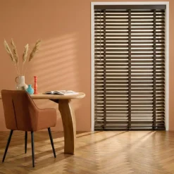 Houten Jaloezie Bruin - 140x210 cm