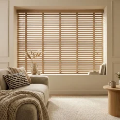 Houten Jaloezie Naturel - 180x130 cm