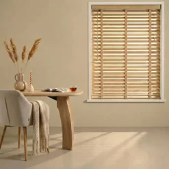 Houten Jaloezie Naturel - 160x180 cm