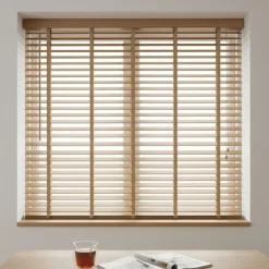 Houten Jaloezie Naturel - 160x130 cm