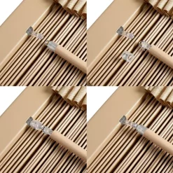 Houten Jaloezie Naturel - 160x210 cm