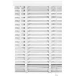 Houten Jaloezie Wit - 80x210 cm