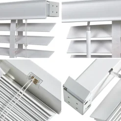 Houten Jaloezie Wit - 220x210 cm