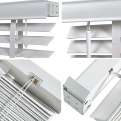 Houten Jaloezie Wit - 160x180 cm