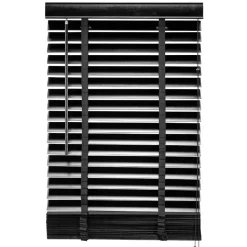 Houten Jaloezie Zwart - 80x210 cm