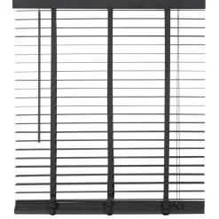 Houten Jaloezie Zwart - 100x210 cm