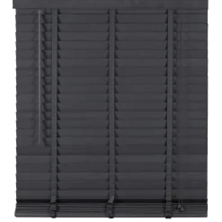 Houten Jaloezie Zwart - 100x210 cm